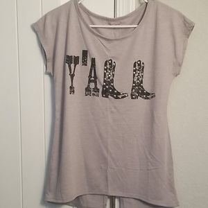 Open back t shirt